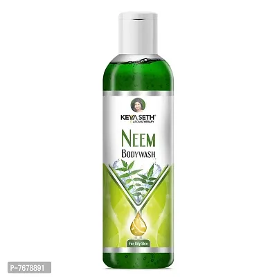 Keya Seth Aromatherapy, Neem Bodywash Gel Enriched with Pure Neem Essential Oil & Olive Extract -Natural Anti Acne & Pimple Unisex for Oily Skin– 200ml-thumb4