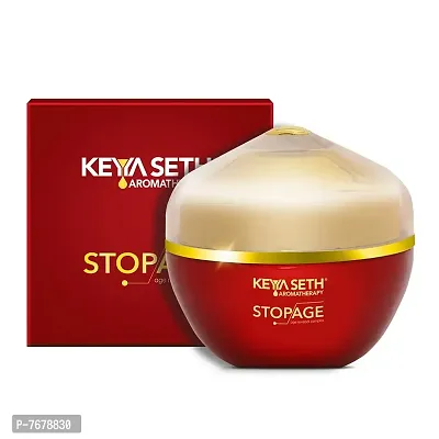 Keya Seth Aromatherapy, Stopage-Age Reversal Treatment-Control Wrinkles, Rejuvenating, Night Cream for Glowing & Youthful Looking Complexing with Goodness of Essential Oil 50gm-thumb0