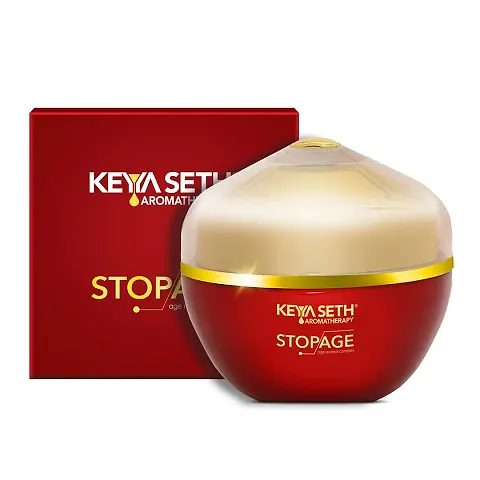 Keya Seth Aromatherapy, Stopage-Age Reversal Treatment-Control Wrinkles, Rejuvenating, Night Cream for Glowing & Youthful Looking Complexing with Goodness of Essential Oil 50gm