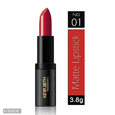 Keya Seth Aromatherapy, Matte Lipstick 01 (01 Bright Red)-thumb2