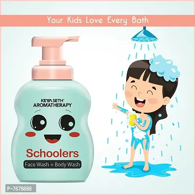 Keya Seth Aromatherapy Schoolers Face wash + Body wash with No Harmful Chemical Deeply Nourishing Wash for Kids, Hypoallergenic, Paraben & Sulphates Free- 300ml-thumb3