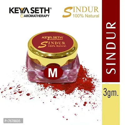 Keya Seth Aromatherapy 100% Natural Dust Sindoor Maroon 2Pcs & Natural Ayurvedic Aalta 2Pcs (Pack Of 4)-thumb4