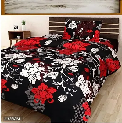 Pure Polycotton Single Bedsheet With 1Pillow cover-thumb0