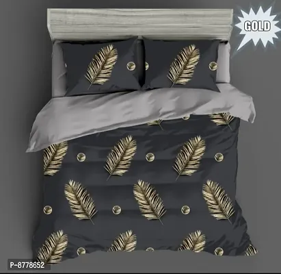 New Glace Cotton Double Bed Bedsheet with 2 Pillow Covers