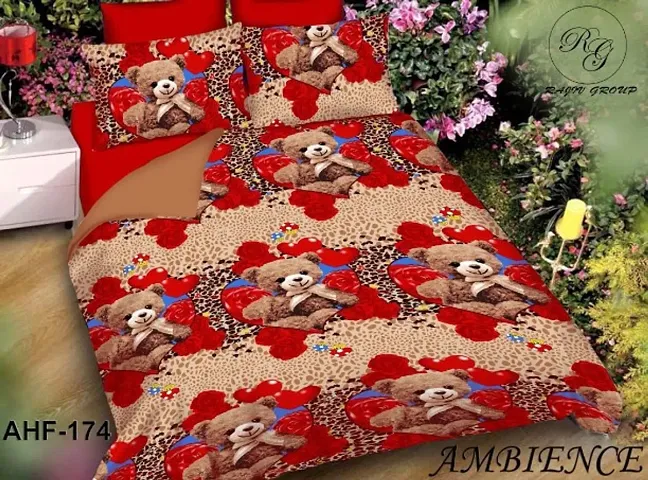 Printed Polycotton Double Bedsheets