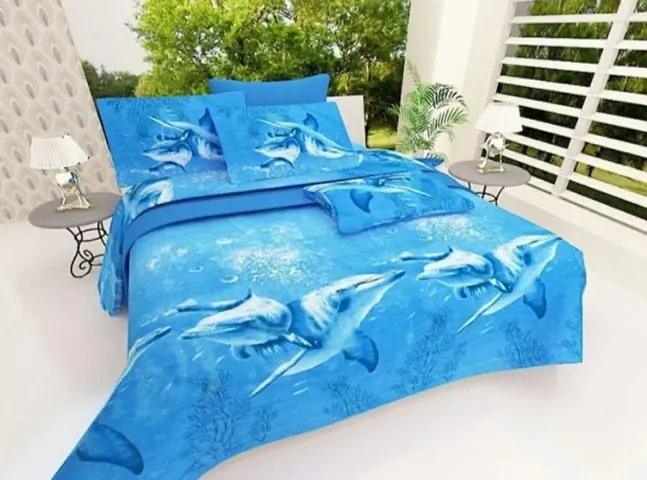 Cotton Printed Double Bedsheets