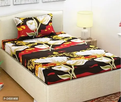 3D Singel Bedsheet With 1 Pillow cover-thumb0