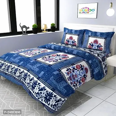 Supersoft Woolen Double Bedsheet With 2 Pillow Covers-thumb0