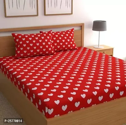 Stylish Polycotton Double Bedsheet with Pillow Covers