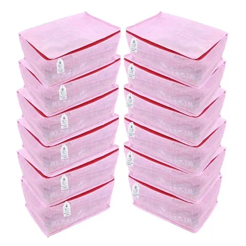 Pack of 12 Non Woven Saree Storage Bags