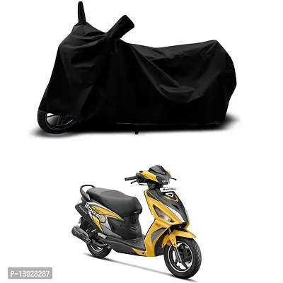HEDWING-Best Quality Bike Body Cover Compatible For Hero Maestro Edge 125-Dis Water Resistant Dustproof/Indoor/Outdoor and Parking with All Varients Full Body Protection(colour-Black)