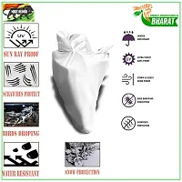 HEDWING:- Present Bike Cover Comfortable for Honda Activa 5G Water Resistant Dustproof/ UV-Ray/ Indoor/Outdoor and Parking with All Varients Full Body Protection(Silver)-thumb1