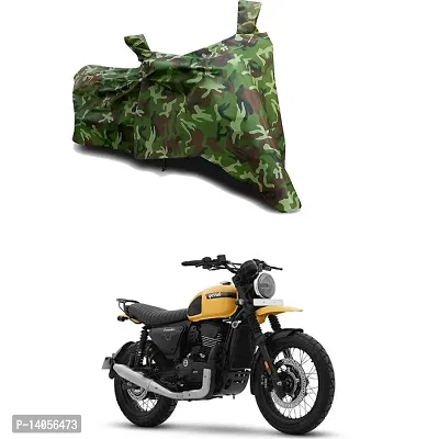 Full Body Protection Bike/Scooty Bike Body Cover Compatible For Yezdi Scrambler Single with All Varients Full Body Protection- Jungle Green-thumb0