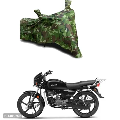 Full Body Protection Bike/Scooty Bike Body Cover Compatible For Hero Splendor Plus BS6 with All Varients Full Body Protection- Jungle Green-thumb0