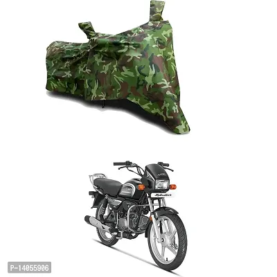 Full Body Protection Bike/Scooty Bike Body Cover Compatible For Hero Splendor Plus i3S with All Varients Full Body Protection- Jungle Green-thumb0