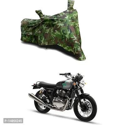 Full Body Protection Bike/Scooty Bike Body Cover Compatible For Royal Enfie Interceptor 650 Mark with All Varients Full Body Protection- Jungle Green