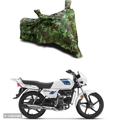 Full Body Protection Bike/Scooty Bike Body Cover Compatible For Hero Splendor Plus XTEC BS6 with All Varients Full Body Protection- Jungle Green