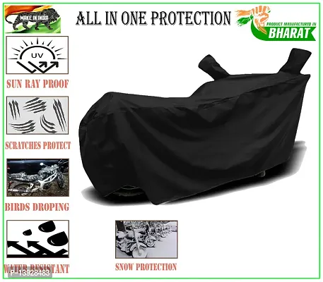 HEDWING-Best Quality Bike Body Cover Compatible For Kawasaki Ninja 1000SX BS6 Water Resistant Dustproof/Indoor/Outdoor and Parking with All Varients Full Body Protection(colour-Black)-thumb3