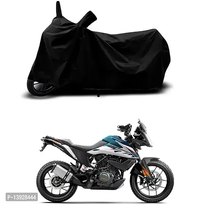 HEDWING-Best Quality Bike Body Cover Compatible For KTM 250 Adventure STD Water Resistant Dustproof/Indoor/Outdoor and Parking with All Varients Full Body Protection(colour-Black)-thumb0