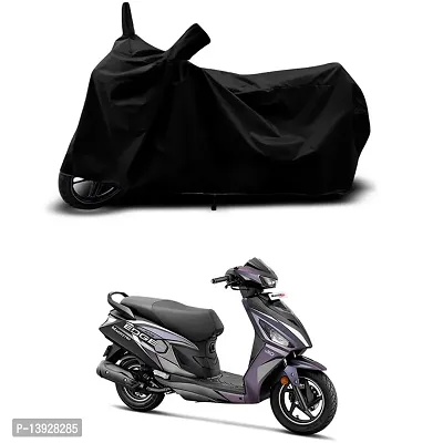 HEDWING-Best Quality Bike Body Cover Compatible For Hero Maestro Edge 125 Disc Water Resistant Dustproof/Indoor/Outdoor and Parking with All Varients Full Body Protection(colour-Black)