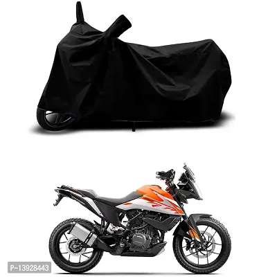 HEDWING-Best Quality Bike Body Cover Compatible For KTM 250 Adventure Water Resistant Dustproof/Indoor/Outdoor and Parking with All Varients Full Body Protection(colour-Black)