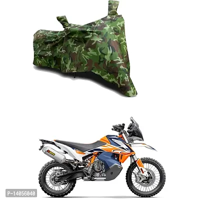 Full Body Protection Bike/Scooty Bike Body Cover Compatible For KTM 490 Adventure STD with All Varients Full Body Protection- Jungle Green