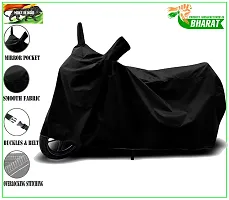 HEDWING-Best Quality Bike Body Cover Compatible For KTM 200 Duke BS6 Water Resistant Dustproof/Indoor/Outdoor and Parking with All Varients Full Body Protection(colour-Black)-thumb1