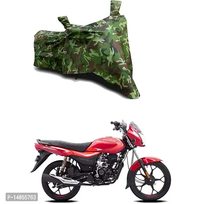 Full Body Protection Bike/Scooty Bike Body Cover Compatible For Bajaj Platina 110 ES Disc with All Varients Full Body Protection- Jungle Green
