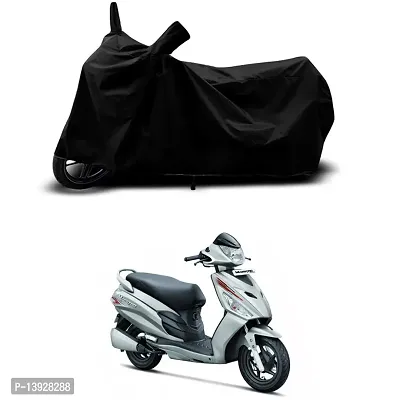 HEDWING-Best Quality Bike Body Cover Compatible For Hero Maestro Edge 125cc Water Resistant Dustproof/Indoor/Outdoor and Parking with All Varients Full Body Protection(colour-Black)-thumb0