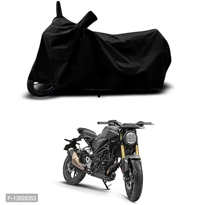 HEDWING-Best Quality Bike Body Cover Compatible For Honda CB300R STD Water Resistant Dustproof/Indoor/Outdoor and Parking with All Varients Full Body Protection(colour-Black)-thumb0