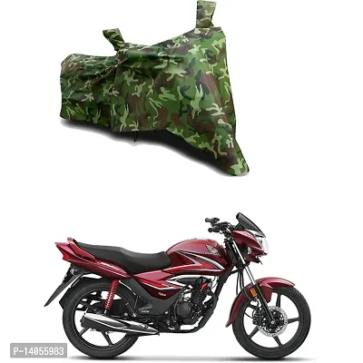 Full Body Protection Bike/Scooty Bike Body Cover Compatible For Honda Shine Drum with All Varients Full Body Protection- Jungle Green-thumb0