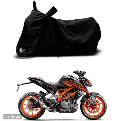 HEDWING-Best Quality Bike Body Cover Compatible For KTM 250 Duke Water Resistant Dustproof/Indoor/Outdoor and Parking with All Varients Full Body Protection(colour-Black)-thumb0