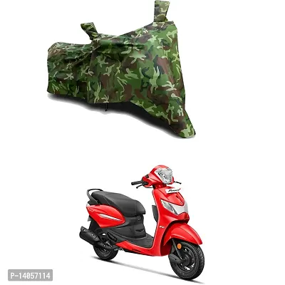 Full Body Protection Bike/Scooty Bike Body Cover Compatible For Hero Pleasure + Xtec with All Varients Full Body Protection- Jungle Green