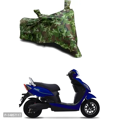 Full Body Protection Bike/Scooty Bike Body Cover Compatible For PURE EV ETrance+ with All Varients Full Body Protection- Jungle Green
