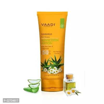 Sunsheild Non Greasy Sunscreen Lotion With Aloe Vera And Chammoile Spf 50 Sunscreen Lotions