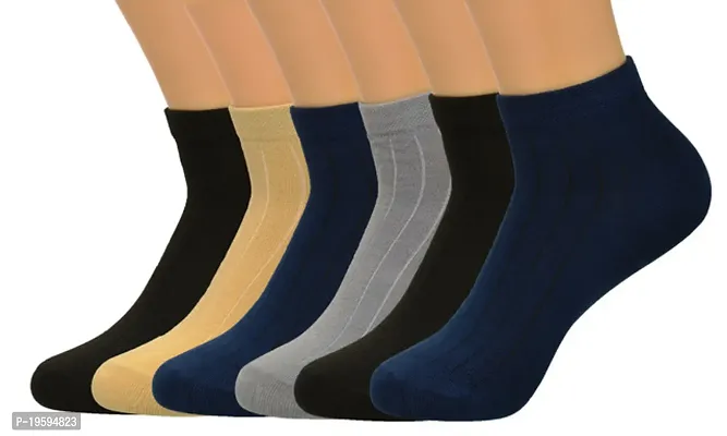 Stylish Ankle Length Socks For Men Pair Of 6