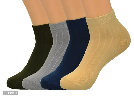 Stylish Ankle Length Socks For Men Pair Of 4