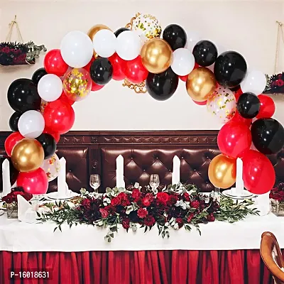 Black 110 Pack Balloon Garland Kit | Arch Party Decorations - Gold | Silver  - 110 Pieces