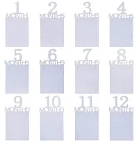 Festiko 1st Birthday Baby Glittery Photo Banner, Newborn to 12 Months Growth Record, Monthly Milestone Photograph Bunting Garland, First Birthday Party Decoration-thumb1