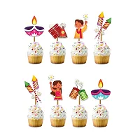 Festiko?DIWALI Theme Party Decoration Combo (45 Pcs), DIWALI Themes party Favors for party Decoration(Banner,Cake Toppers,Cup Cake Toppers,Multicolour Balloons,Foil Curtains,Foil Balloons,Fairy Light)-thumb3