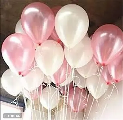 Festiko Latex Balloon Combo Pack of 70 Pcs (Pink and White)-thumb2
