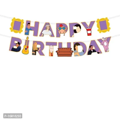 Festiko?Friends Birthday Party Decorations- Friends Party Decorations,Birthday Party Supplies-Purple Banner-thumb0