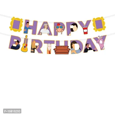 Festiko?Friends Birthday Party Decorations- Friends Party Decorations,Birthday Party Supplies-Purple Banner