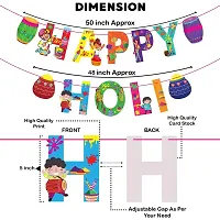 Festiko? Holi Decoration Combo (Set of 28 Pcs) - 1 Pc Happy Holi Banner, 27 Pcs Holi Photobooth Props, Happy Holi Decorations, Holi Party Supplies-thumb3