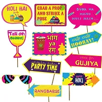 Festiko Holi Combo for Decoration/Celebration and Parties/Holi Combo Decoration/Happy Holi Combo for Decoration/Happy Holi Banner,Props and Swirls (Combo 4)-thumb2