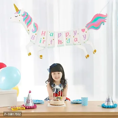 Festiko Unicorn Decorations for Birthday Party/Unicorn Theme Birthday Decorations/Unicorn Party Supplies for Birthday/Unicorn Theme for Girls (Combo-6)-thumb4