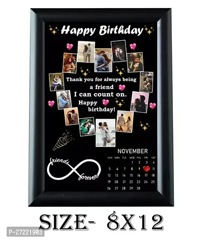Wood Personalized, Customized Gift Best Friends Reel Photo Collage gift for Friends, BFF with Frame, Birthday Gift,Anniversary Gift Wall-thumb0