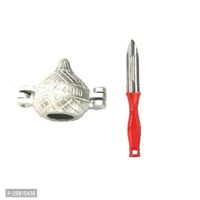 Durable Aluminum Modak Mold Sanchaand Plastic Peeler Pack Of 2-thumb0