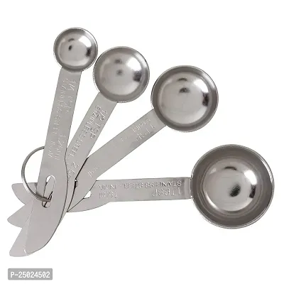 Durable Stainless Steel Measuring Spoons Set Of 4 Pieces Pack Of 1-thumb0