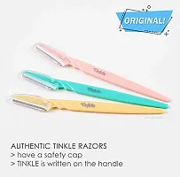 Multicolor Women's Facial Razors Instant  Painless Hair Removal Glowing Skin Eyebrow  Facial Razor Safest  Easiest (Pack of 12)-thumb3